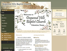 Tablet Screenshot of dogwoodhillsbaptist.com